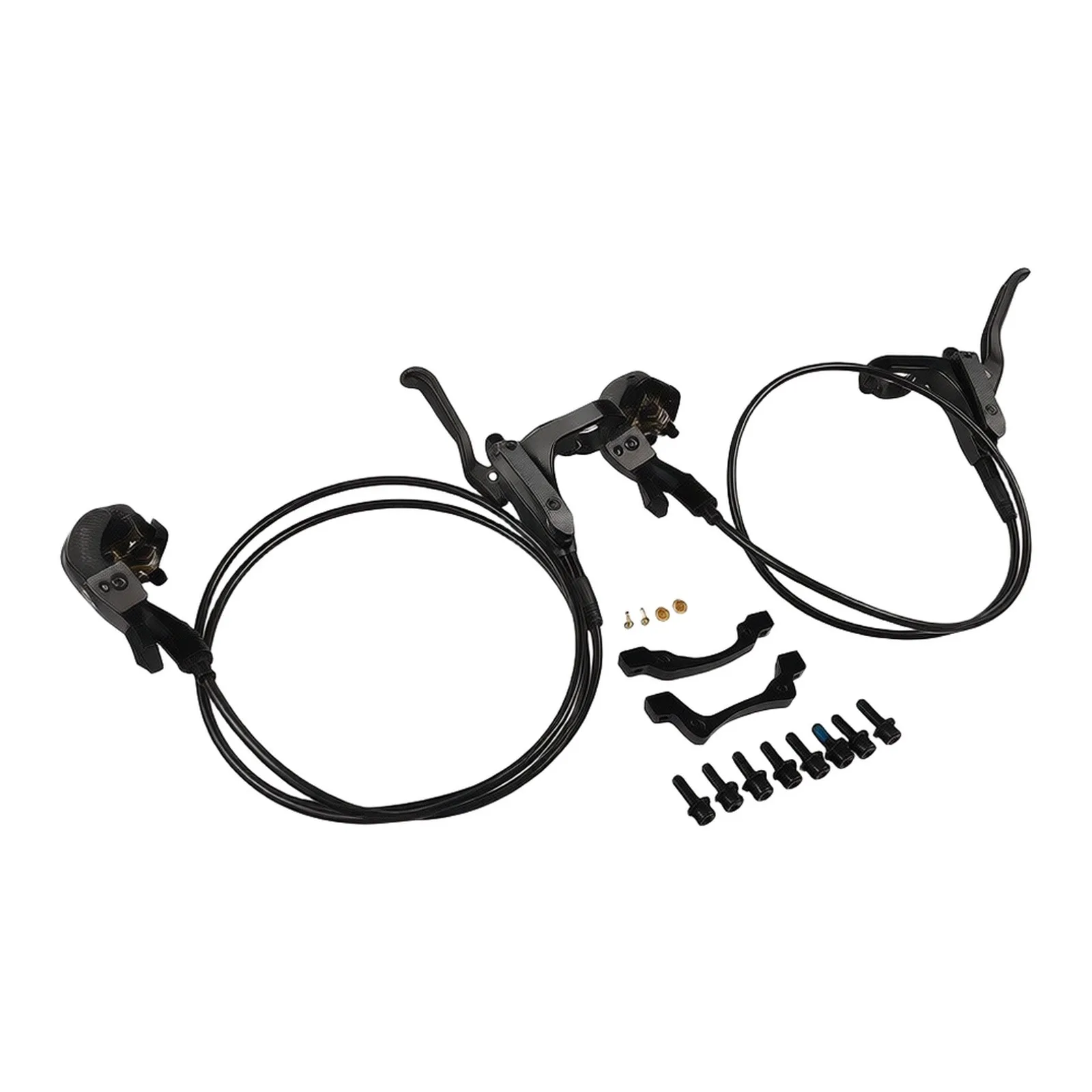 for Mountain Bike For Bicycle Hydraulic Disc Brake Set Featuring Four Pistons for Efficient Braking in Diverse Conditions