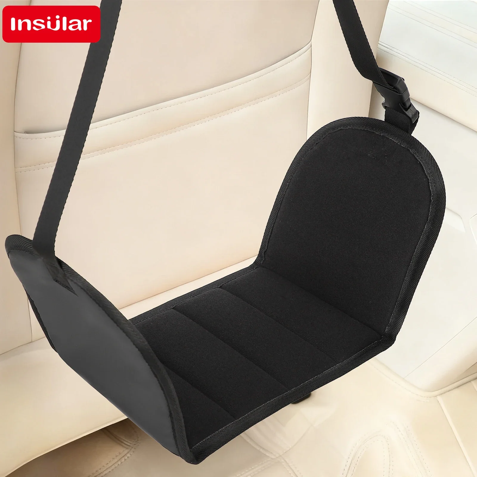 Kids Insular Footrest Cushion Travel Foot Hammock Convenient Hanging Foot Tool for Train Airplane Leisure