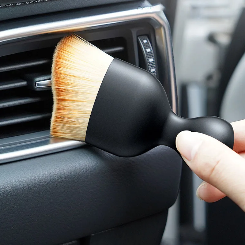 

Car Air Conditioning Outlet Cleaning Brush Interior Cleaning Brush with Casing Center Console Auto Cleaning Tools Accessories