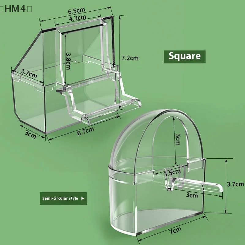maveraHM4 seninComedero transparente para loros, cuenco de comida para pájaros, colgable, desmontable con soporte, dispensador para evitar dispersión, contenedor de alimentos para loros