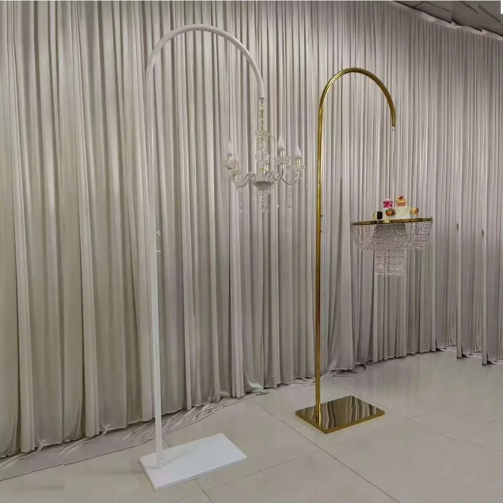 New Iron Gold Arch Pedestrian Path Background Pendant Hanger Wedding Arch