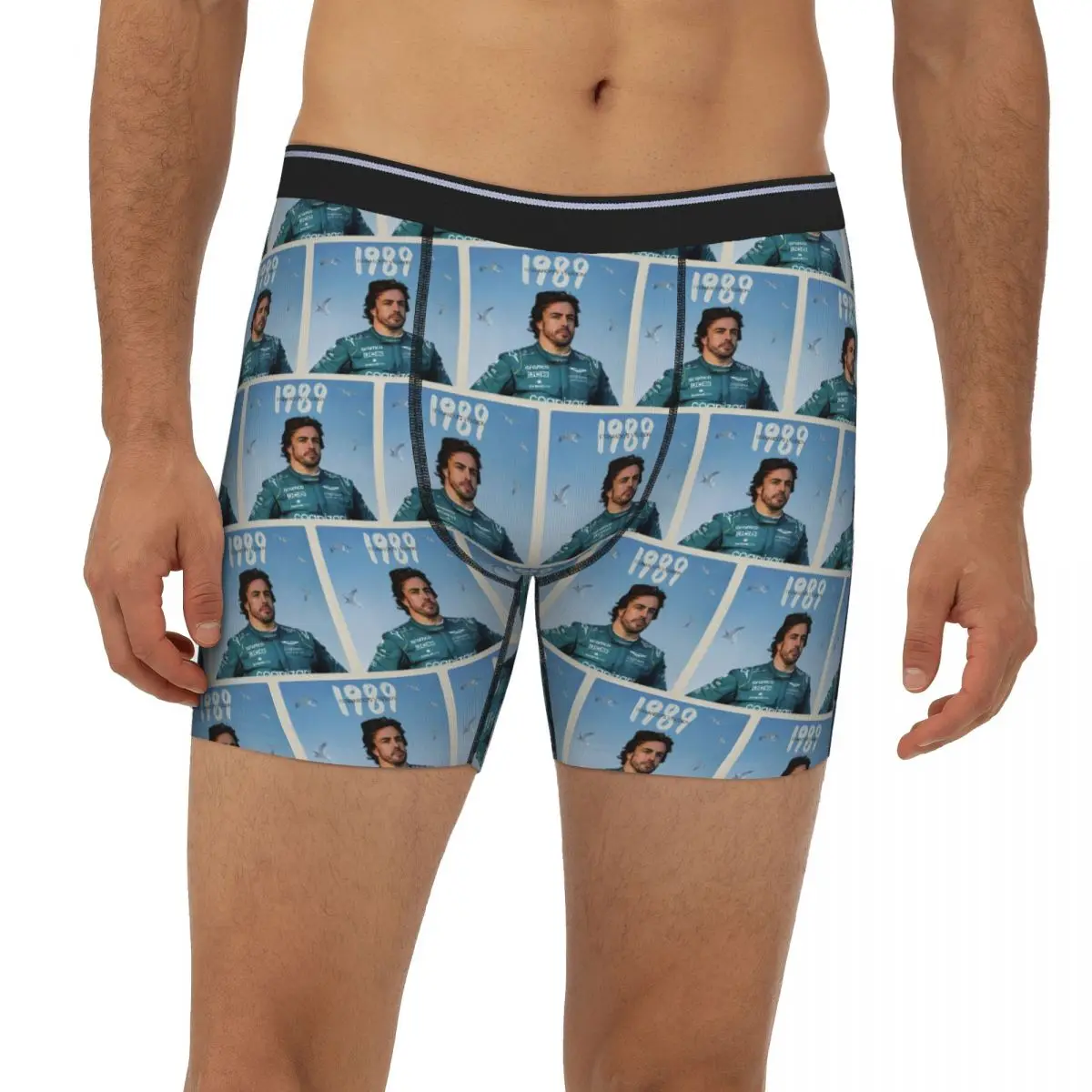 

Длинные трусы-боксеры Ferdinand Alonso, короткие мужские трусы, дышащее нижнее белье для Homme, мужской подарок бойфренду