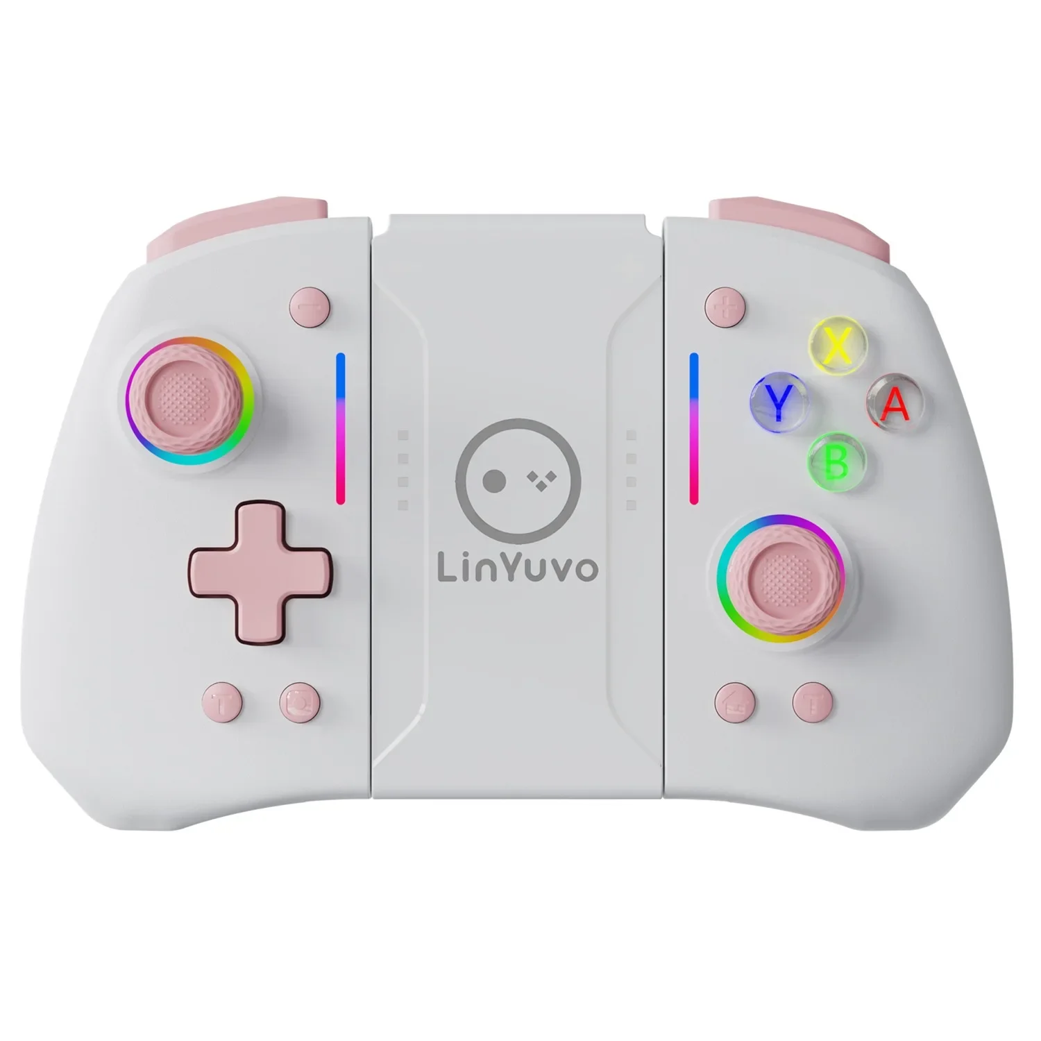 LinYuvo KS42 Meteor Light Wireless Joy-pad with 8 Color RGB Lights for Switch/Lite/OLED, with Programmable,,Turbo & Vibration