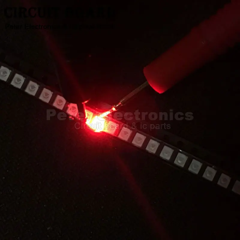 100 pz/lotto Diodi LED SMD 3528 1210 Diodo Kit Diodo LED SMD Verde ROSSO Bianco CALDO ICE Blu Giallo Rosa Viola-UV Arancione rgb