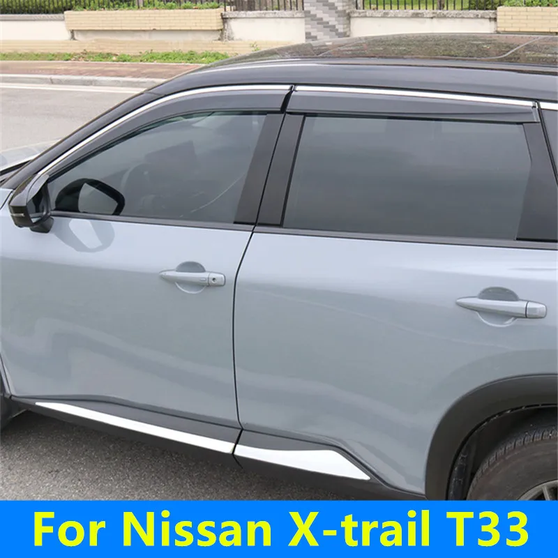 

For Nissan T33 X-trail 2022 2023 2024 Window rain shield rearview mirror rain eyebrow dedicated rain shield door rain shield