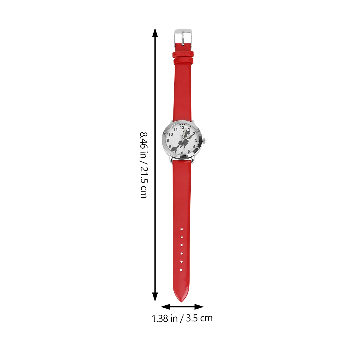 Halloween Witch Pattern Quartz Watch for Lightweight Comfortable Strap Creative Gift Watch Glow Night Time