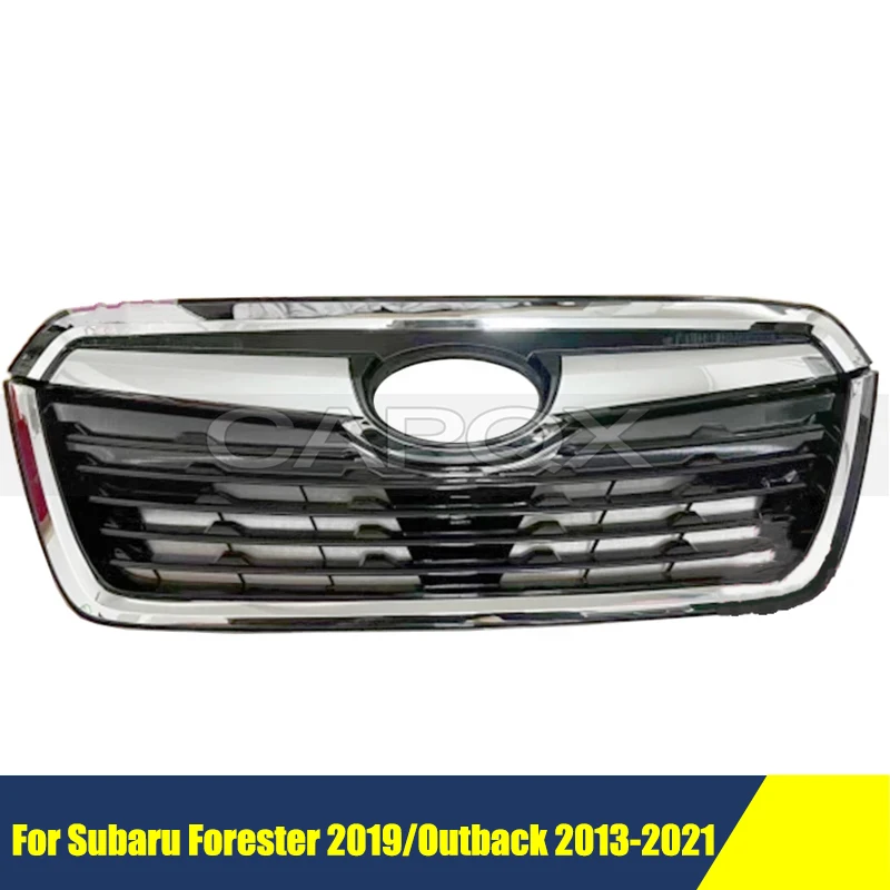 

Хромированная передняя решетка радиатора для Subaru Forester 2019/Outback 2013-2021, маска-решка бампера, средняя сетка, гоночные грили, авто решетка