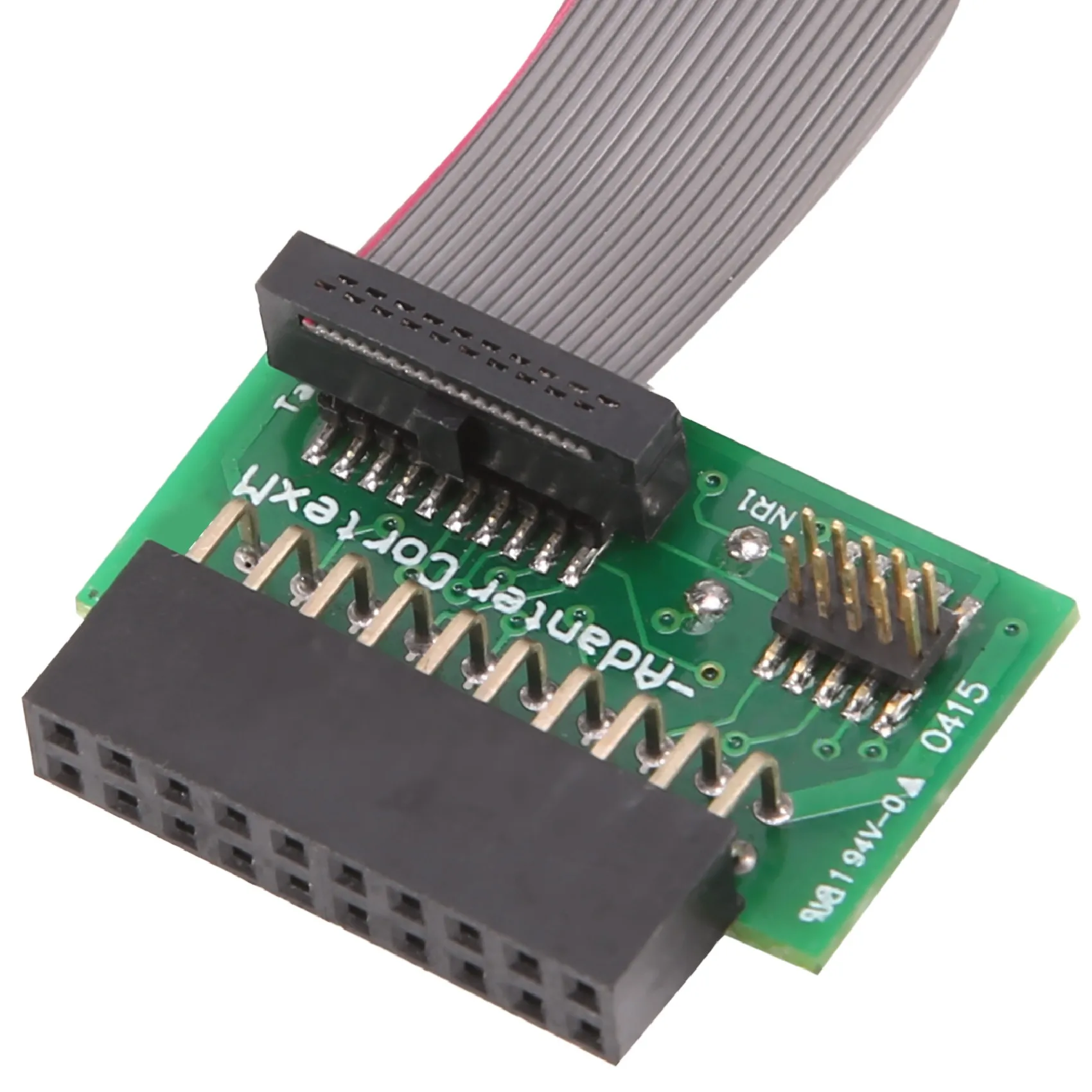 Placa de interfaz redonda de cable JTAG mejorada ADEGBO (2X10 2,54 mm) a SWD (2X10 1,27)