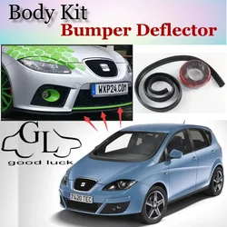 Bumper Lip Deflector Lips For SEAT Altea Front Spoiler Skirt For TopGear Friends Car Tuning View / Body Kit / Strip
