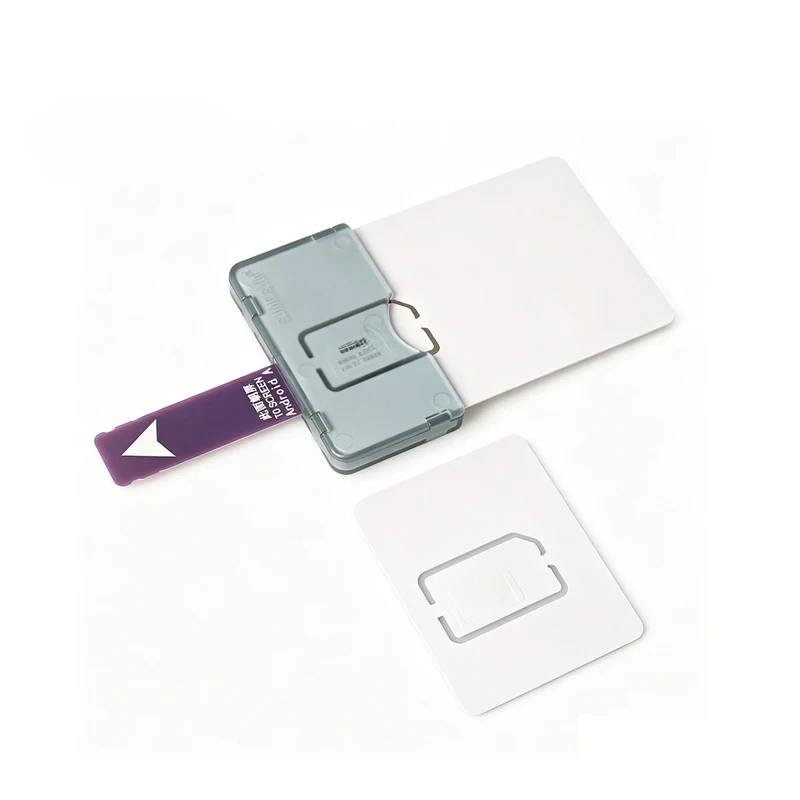 1pc SIM Card Adapter Reader Connector for iPhone 5/6/7/8/X Android Phones, Mobile Accessories