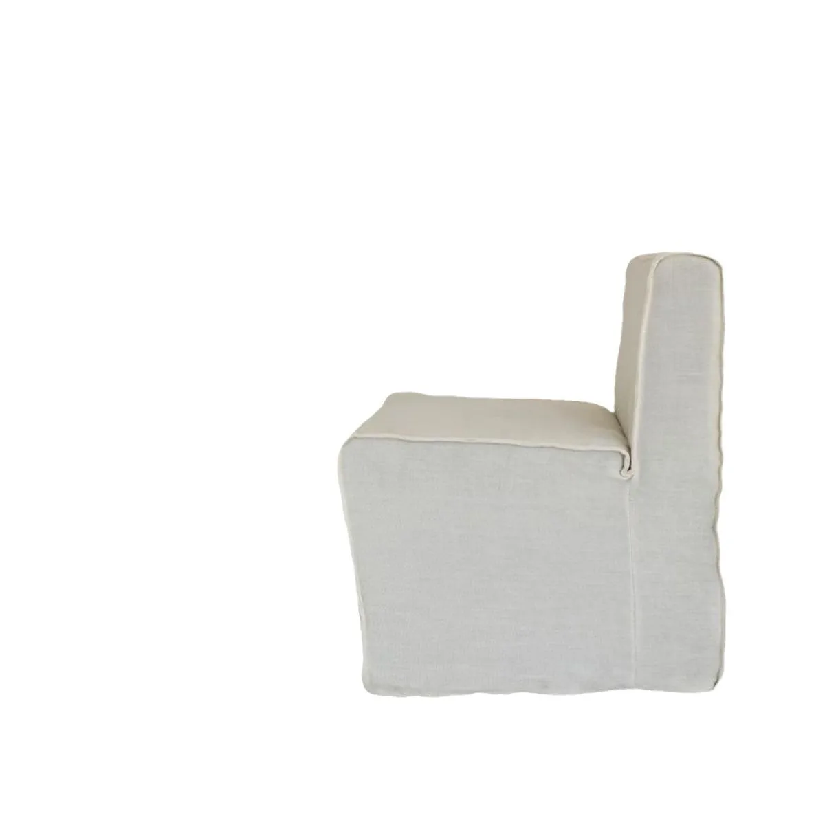 

Single sofa movable linen fabric combination furniture soft bag dining removable and washable pulley
