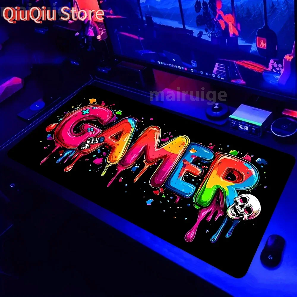 

Vivid Gamepad Design Large Gaming Mouse Pad 90x40 XXL Gamer Keyboard Mousepads Office Laptop Desk Mats Non-Slip Rubber Table Mat