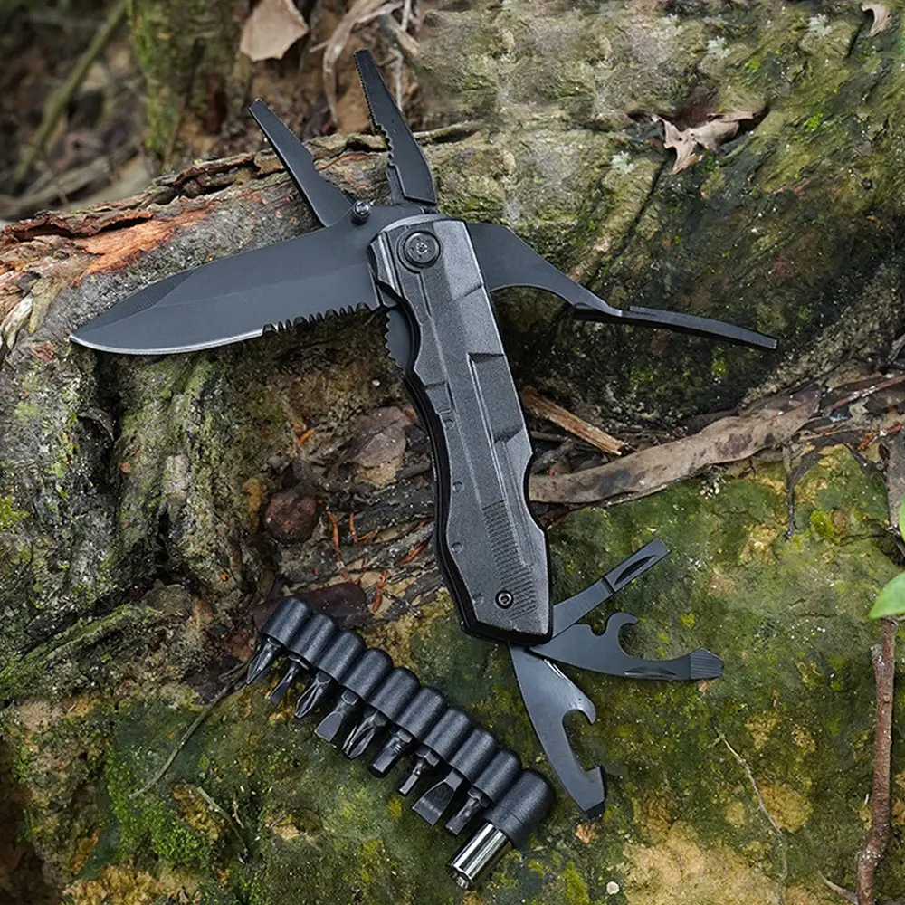 Multi-function Knife Pliers EDC Screw Multi-batch Head Outdoor Camping Portable Folding Combination Tool Multi-tool pliers