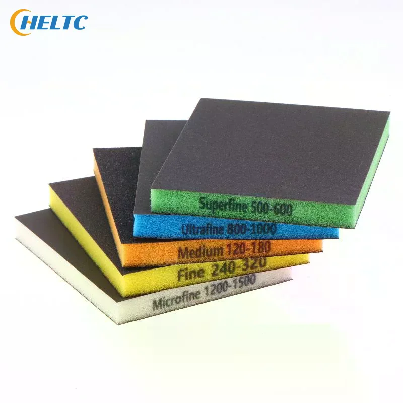 8Pcs Double Sided Sponge Sanding Pads Portable Car Furniture Polishing Assorted Grits 120 To 1500