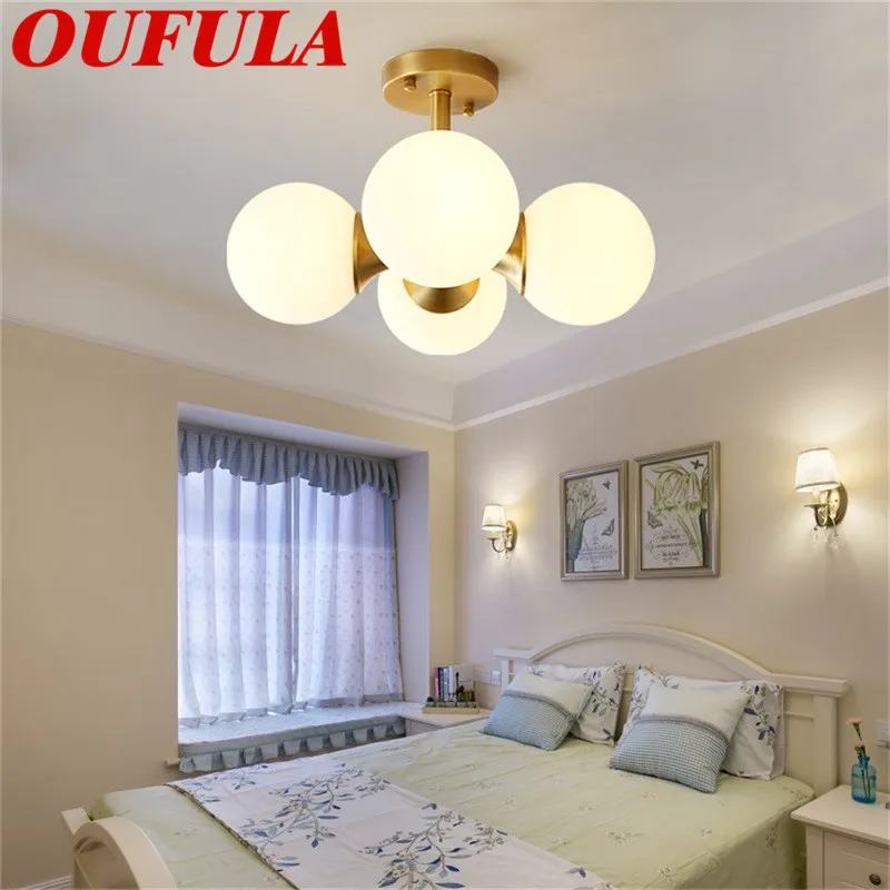 

APRIL Modern Chandeliers Copper Contemporary Home Creative Decoration For Home Living Room Dining Room Bedroom