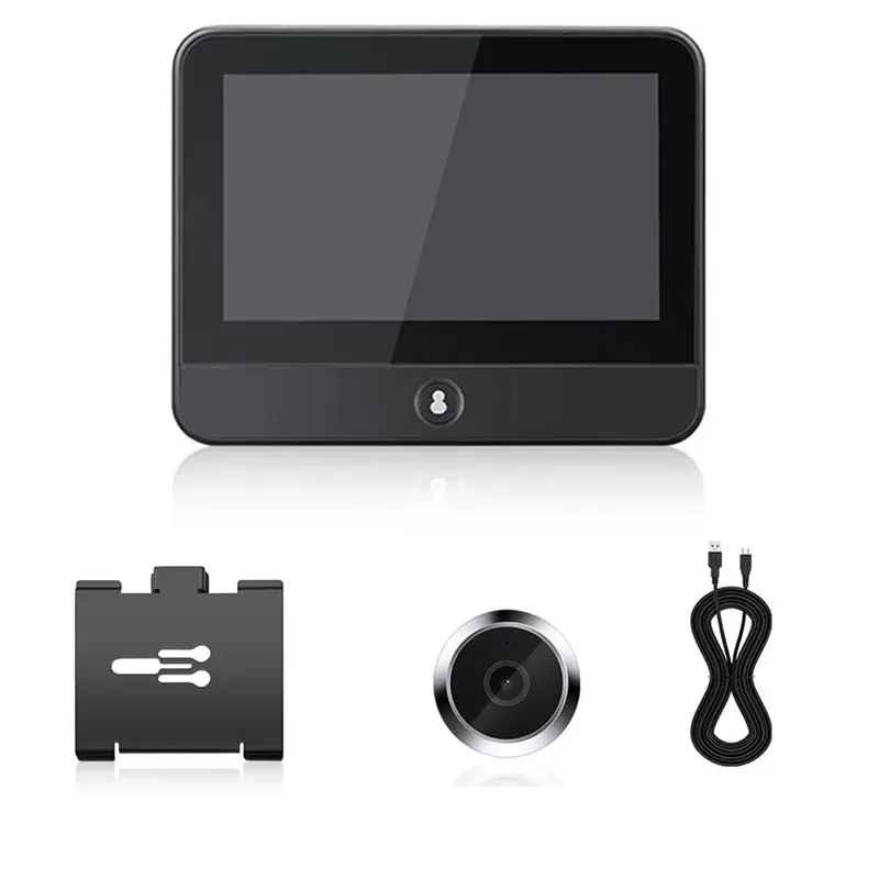 

【A08I】Умная Wi-Fi камера-глазок для домашней безопасности Tuya с радаром, PIR-датчиком движения и видеодомофоном, мини-просмотрщик