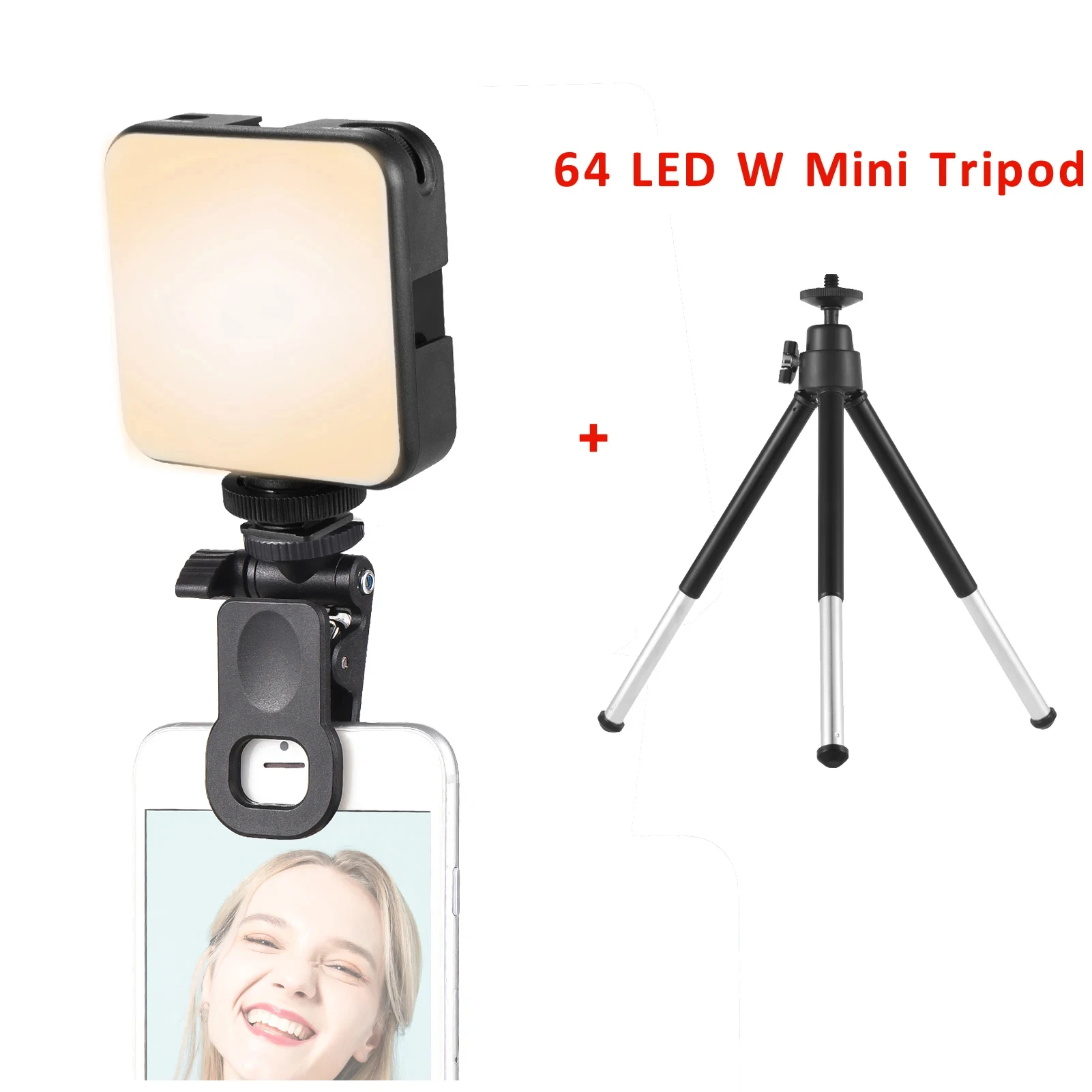 Lampe Selfie 120 LED Portable – 6 Filtres Couleur, CRI 95+, 2500-9000K – Idéale Live, Photo, Vidéo & Maquillage