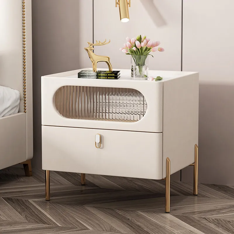 Removable Adjustable Bedside Table Luxury Gray Organizer Modern Bedside Table Drawers Gothic Mesitas De Noche Bedroom Furniture