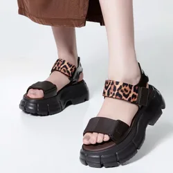 Women's Muffin Shoes Fashion Ladies Thick Soled Casual Print Sandals Adult Casual Beach Shoes Female Size 35-40