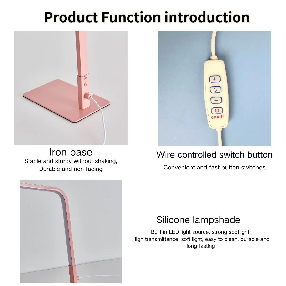 ضوء LED لحماية العين بخط بسيط وحديث، ضوء USB ثلاثي الألوان، إضاءة ديكورية للقراءة في مكتب غرفة النوم