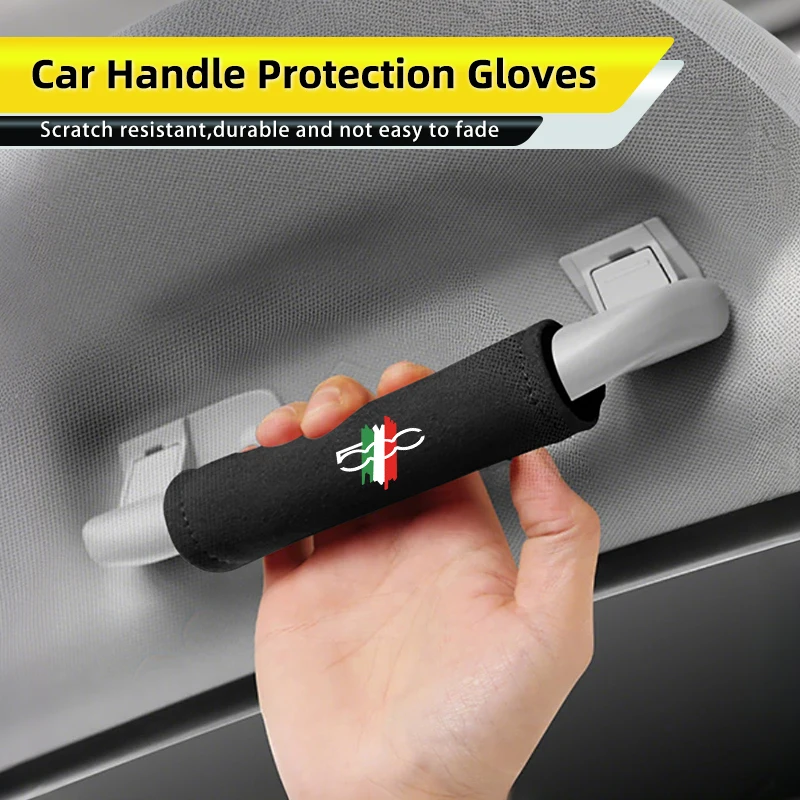 

Car Door Handle Protection Glove Handrail Covers Auto Interior Accessorie For FIAT 500 Grande Punto UNO Tipo Stilo Astra Bravo