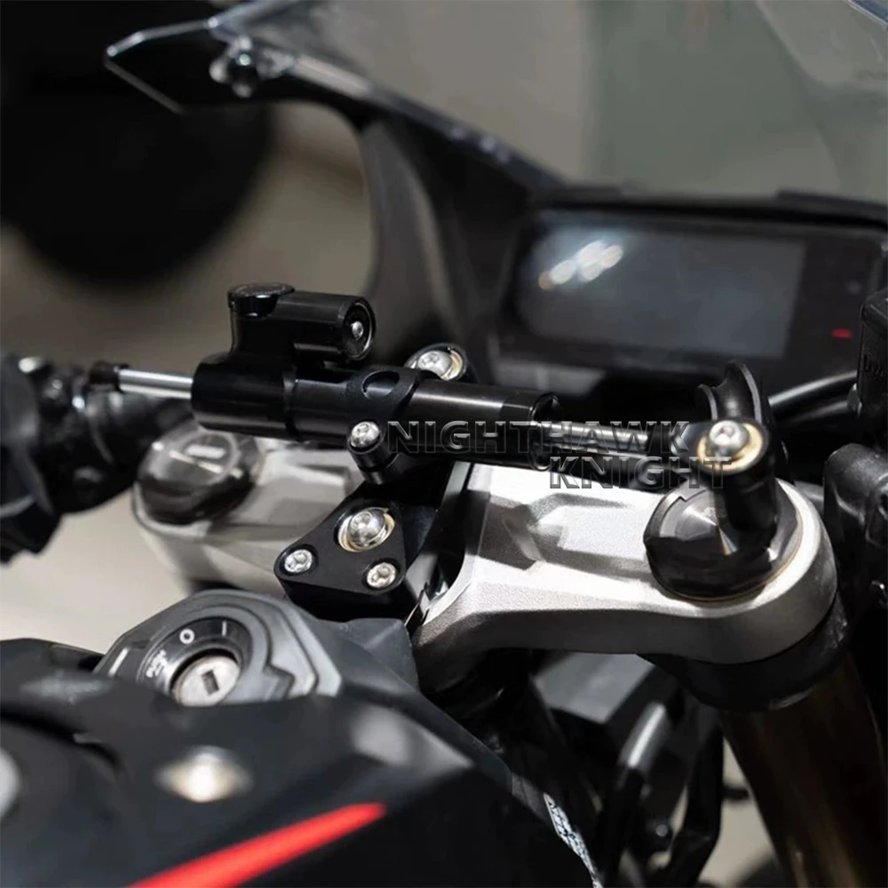 ใหม่พวงมาลัย Damper สําหรับ HONDA CBR650R 2019 cbr650r 2020 2021 2022 2023 รถจักรยานยนต์ปรับพวงมาลัย Stabilizer Damper Bracket