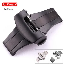 20 22mm Metal Butterfly Buckle for Panerai 1950series Stainless Steel Watch Band Clasp Polished Matte Button Folding Buckles