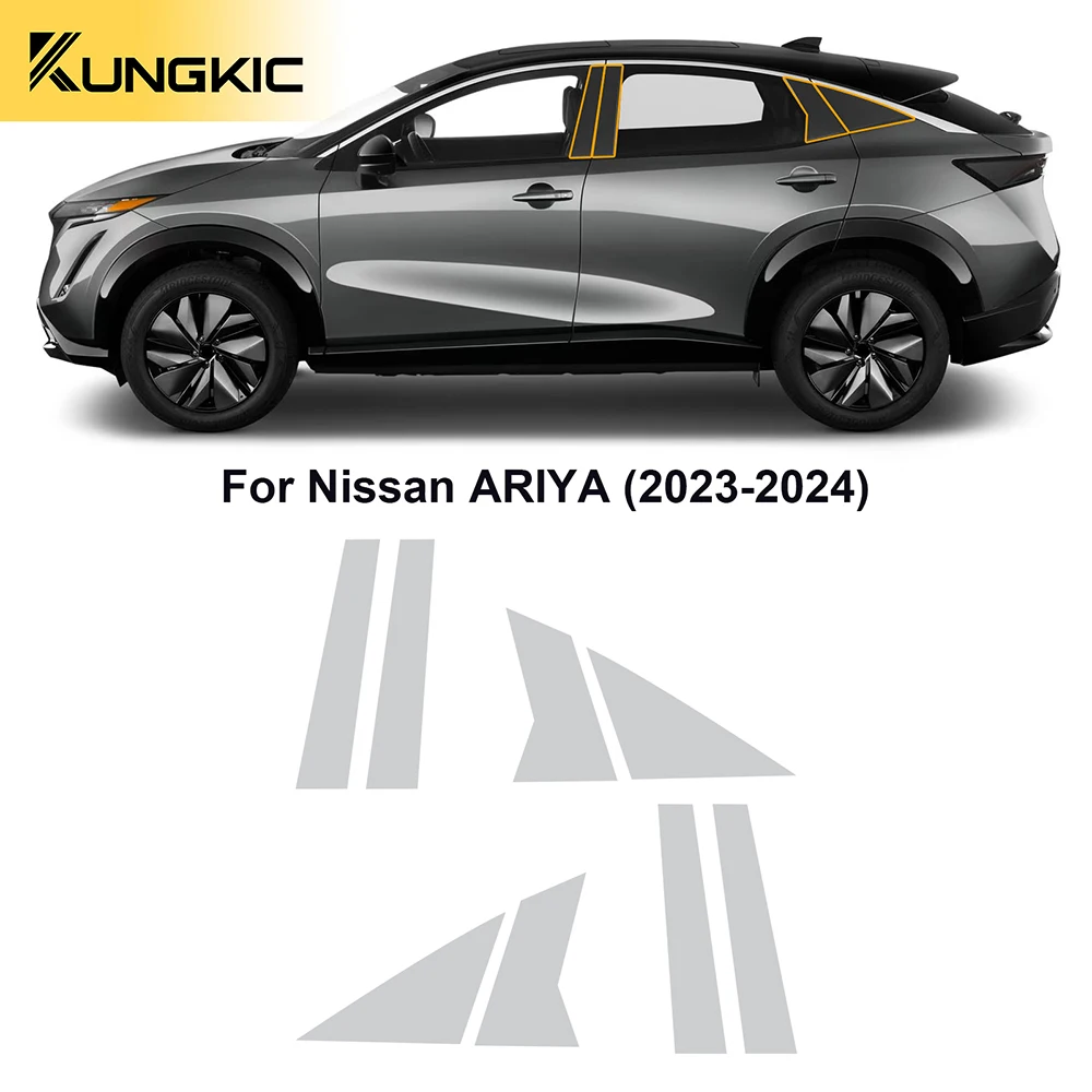 For Nissan ARIYA 2023 2024 Headlight Rearview Film Car Paint Protection Film TPU Pre-cut Anti-scratch  Repair Kit Transparent