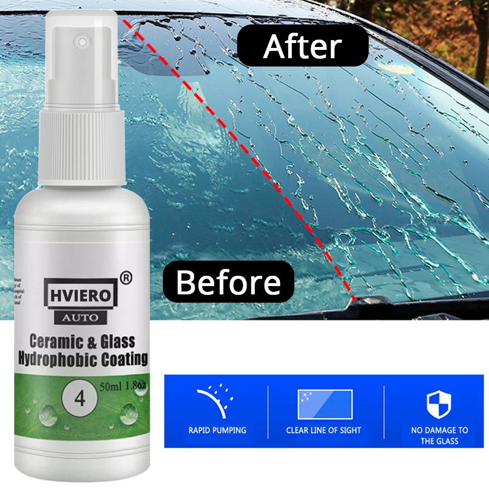 

Professional Durable Stable HGKJ-4 Nano Cars Glass Hydrophobic Coating Rainproof Agent Protection of Appearance Practical Sprays