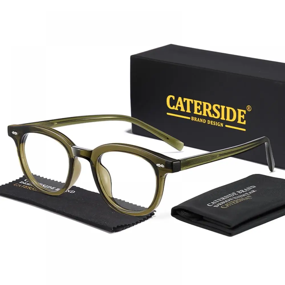 CATERSIDE Klassische Herren-Anti-Blaulicht-Brille Tr-90 Ovaler Brillenrahmen Damen Mode Computer Blaulicht-Schutzbrille – Detail 14
