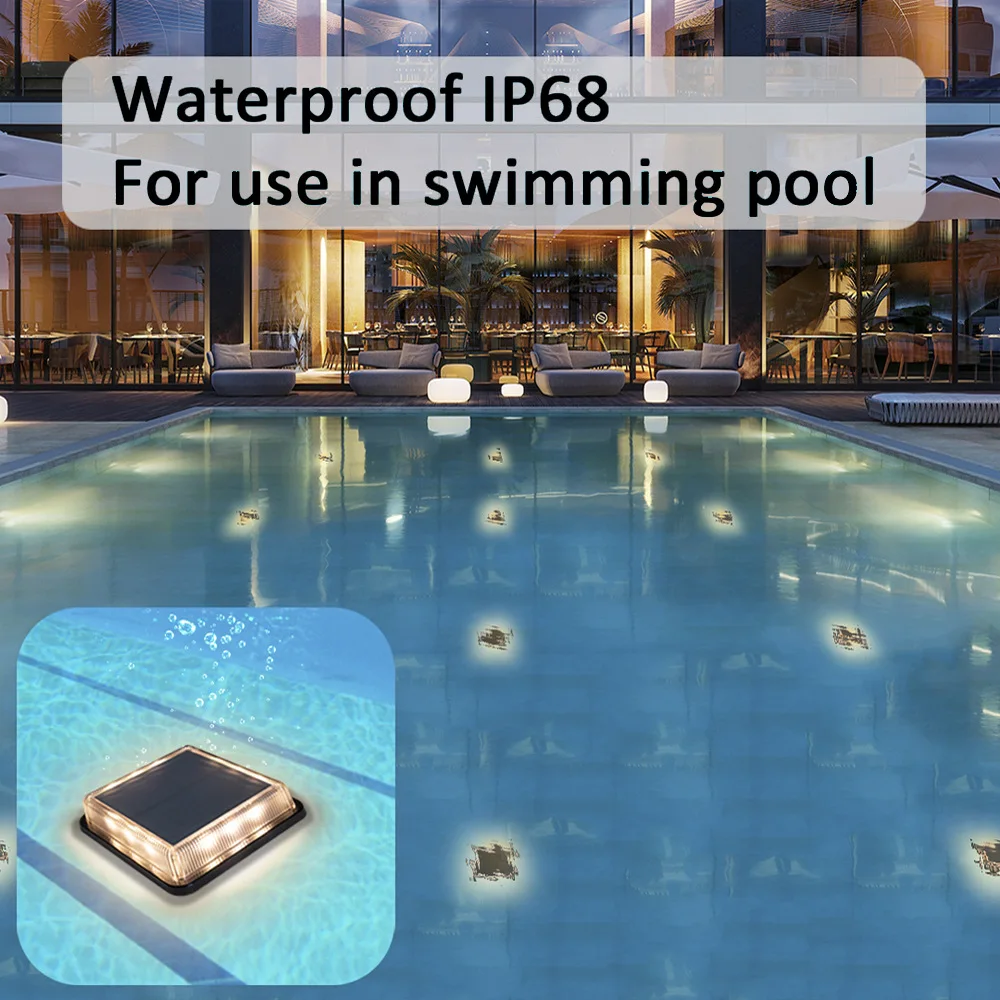 

Светодиодный дисковый светильник на солнечной энергии, уличный садовый солнечный подземный светильник, палубный светильник, прожектор, светодиодная лампа, садовый декор