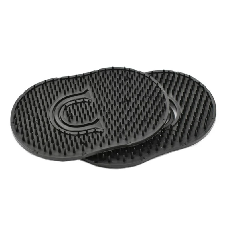 【New】1Pcs Small Round Hair Brush Pocket Comb Hair Men Beard Mustache Palm Travel Scalp Massager Portable