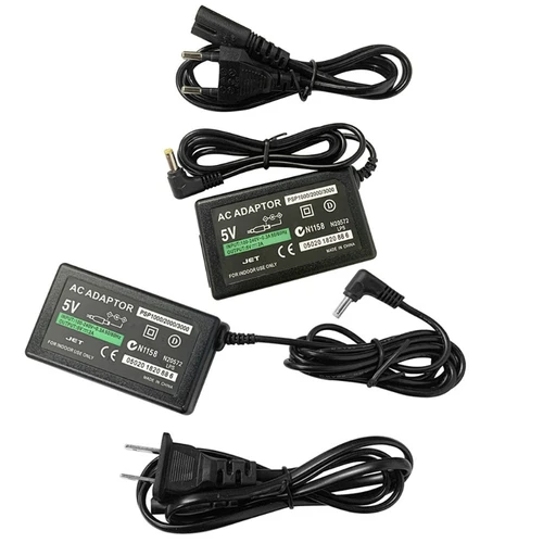 Cargador de pared para Sony PlayStation, fuente de alimentación de 5V con enchufe europeo y estadounidense, adaptador de CA, Cable de carga Portátil PSP 1000 2000 3000