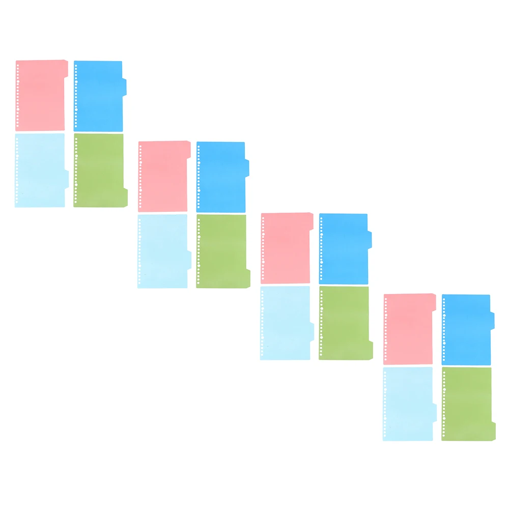 Colorful Index Tabs 30Hole Plastic Binder Dividers for Notebooks Separating Documents Clearly Professional Tab Dividers