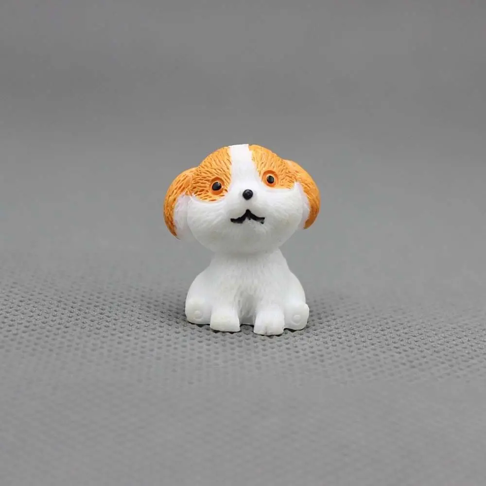 Realistic Mini Resin Dogs Cute Animals DIY Decoration Puppy Miniature Figurines Model Home Decor Dog Ornaments Terrarium Crafts