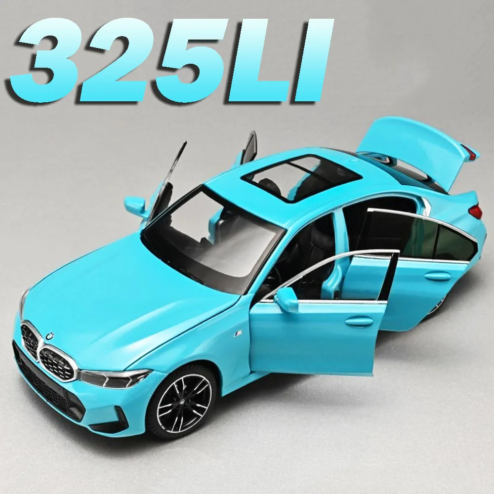 

Машинки-модели 1:24 325LI 530LI, литые из сплава, со звуком и светом, открывающиеся двери, откатывающиеся, с изысканным интерьером, интерактивные игрушки для детей