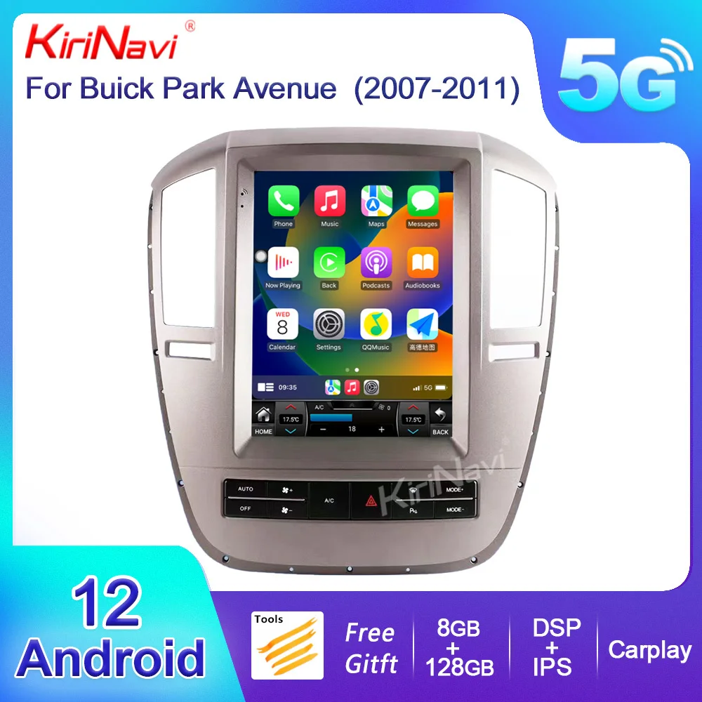 Kirinavi 9.7 inch Vertical Screen Android 13 Car Radio For Buick Park Avenue 2007-2011 GPS Navigation DVD Player Auto 4G WIFI