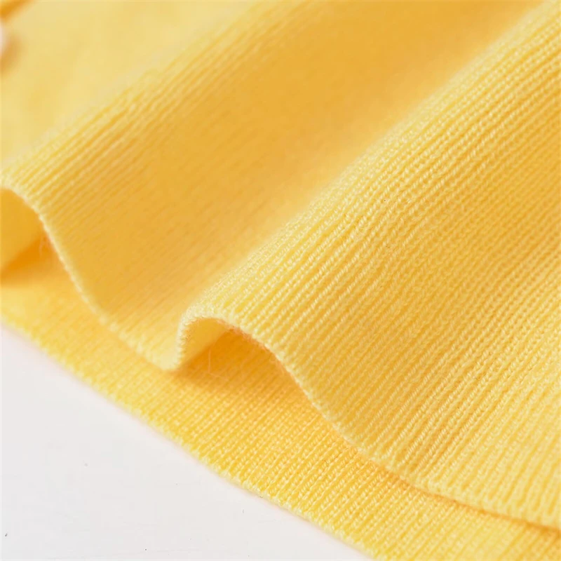 KEYANKETIAN 225, осенний новый женский тонкий желтый вязаный топ, простой стиль, однобортный тонкий вязаный кардиган с круглым вырезом и длинными рукавами