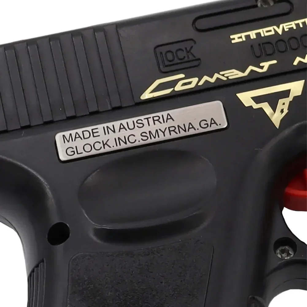 Pegatina de Metal con logotipo táctica de pistola Glock, pistola de juguete CS, Airsoft, pegatinas decorativas DIY para Glock 17, 18, 19, accesorios de caza