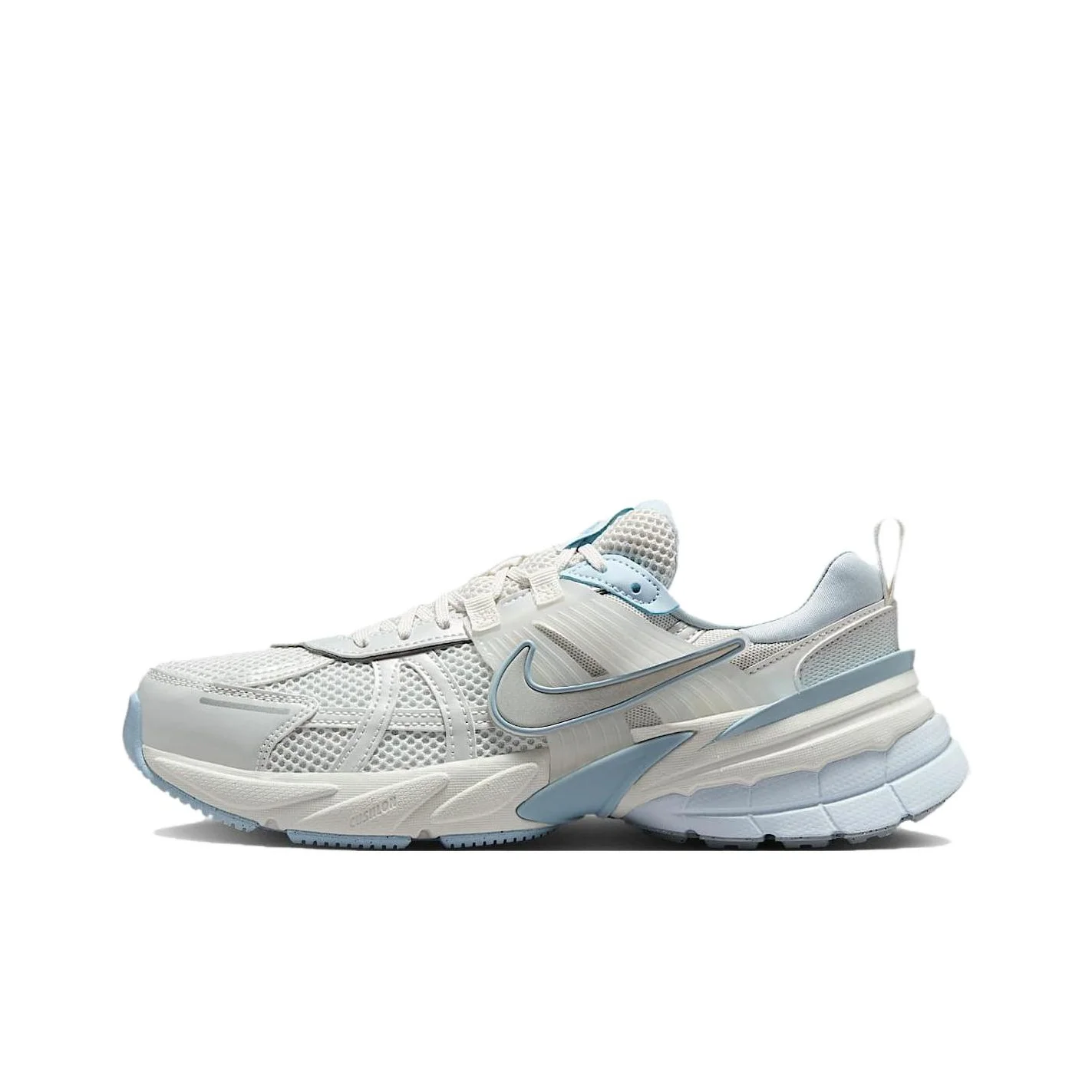 Nike V2K Run Breathable Low top Casual Running Shoes Women's White Gray FD0736-009