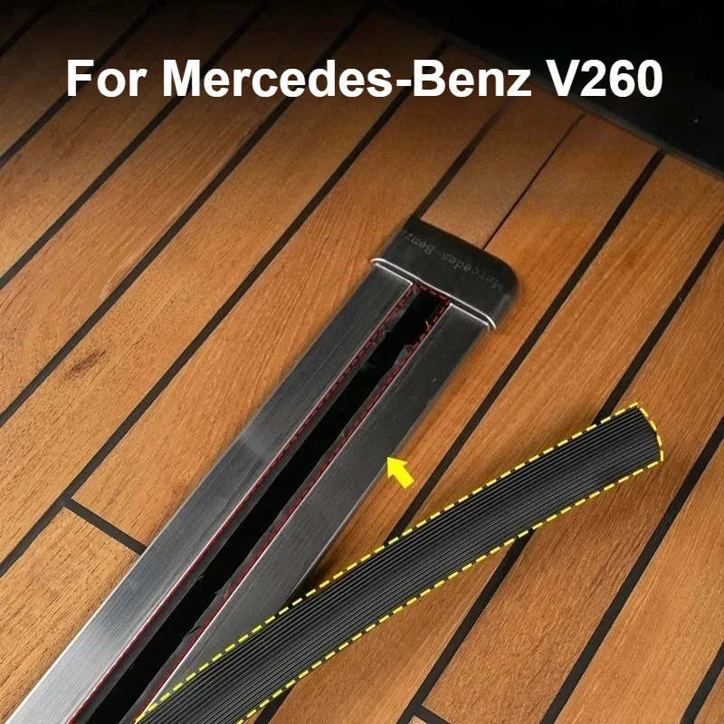 Car Seat Track For Mercedes-Benz V260 Dustproof Sealing Strip Interior Trim Anti-Dirt Rail Cover Modification Accessories