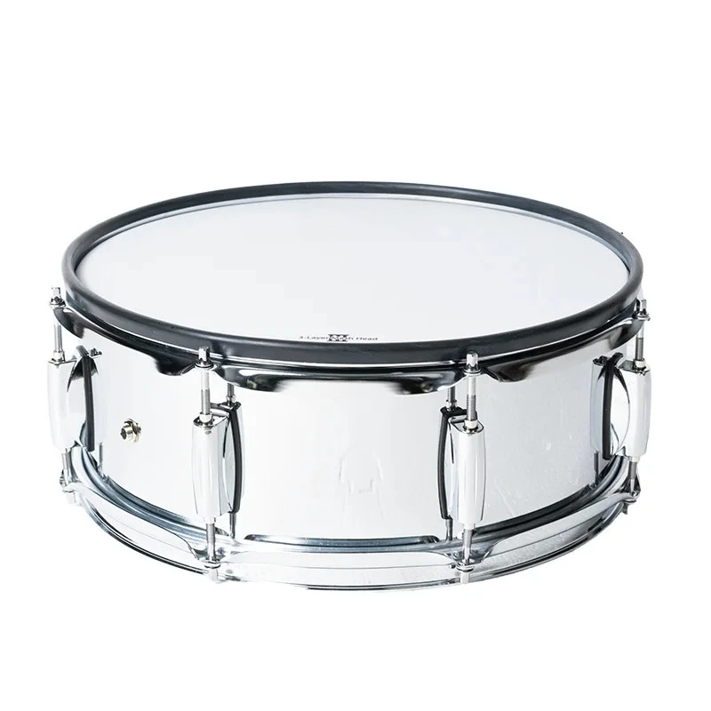 14-Inch Steel Electronic Snare Drum Triple Trigger Sensors Unlock for Use