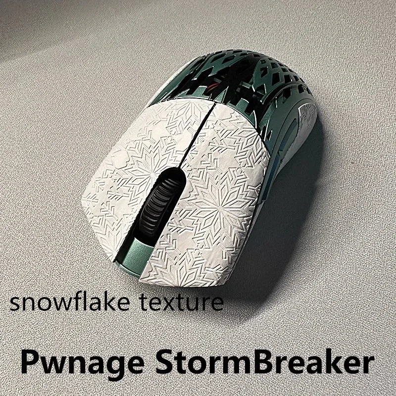 1 Set Mouse Anti Slip Sticker For Pwnage StormBreaker SB Mice Non-Slip Anti Sweat Tape Snowflake/Lizard Texture Thin Style