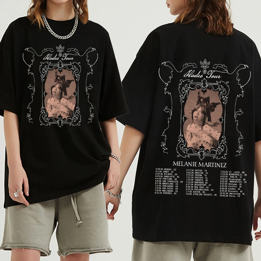 Melanie-Martinez Hades Tour T-shirt Man Woman Harajuku Short Sleeve O-neck Casual Shirt
