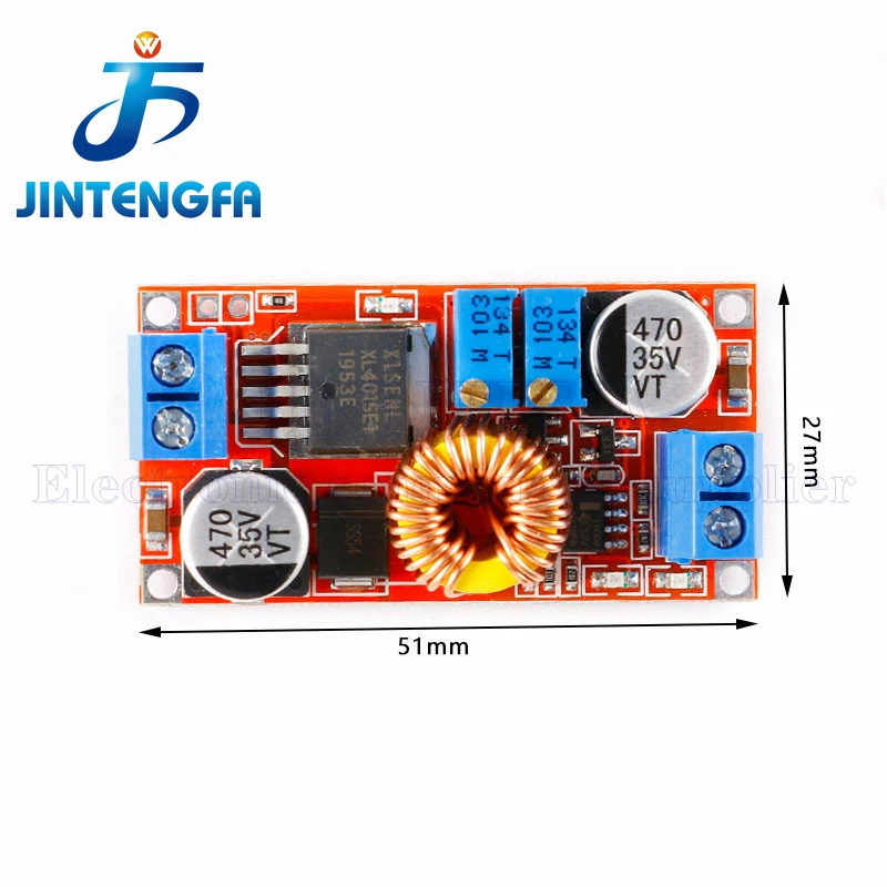 1pcs XL4015 E1 5A DC to DC CC CV Lithium Battery Step down Charging Board Led Power Converter Lithium Charger Module