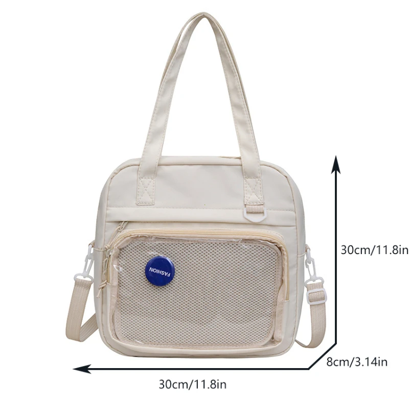 النمط الياباني Kawaii Itabag للدمى حقائب يد كبيرة حقائب مدرسية جديدة من النايلون للمراهقات حقيبة كتف JK حقيبة كروسبودي
