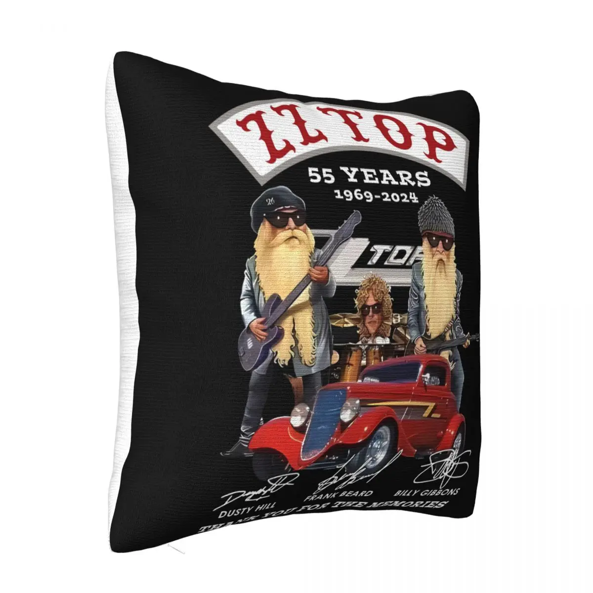 Zz Top 55 Years 1969 2024 Thank You Cushion Cushion Cover Cushion Cover 45*45 Pillow Case Pillow Cover