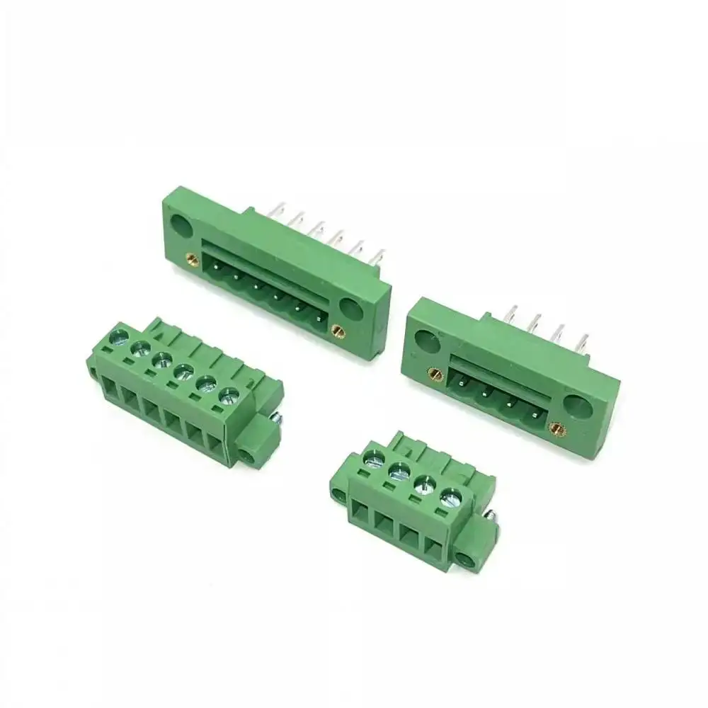 50pcs KF2EDGWB 5.08 2/3/4/5/6/7/8/9/10/12Pin Wall Terminal Plug Type 5.08mm Pitch Connector Pcb Screw Terminal Block