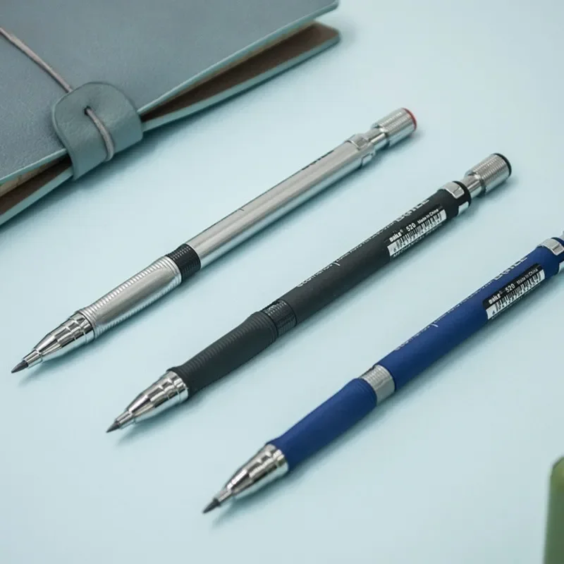 2,0 mm Druckbleistift-Set mit 2B-Schwarz/Farben-Minenminen zum Schreiben, Skizzieren, Kunst, Zeichnen, Malen, Schule, automatischer Bleistift