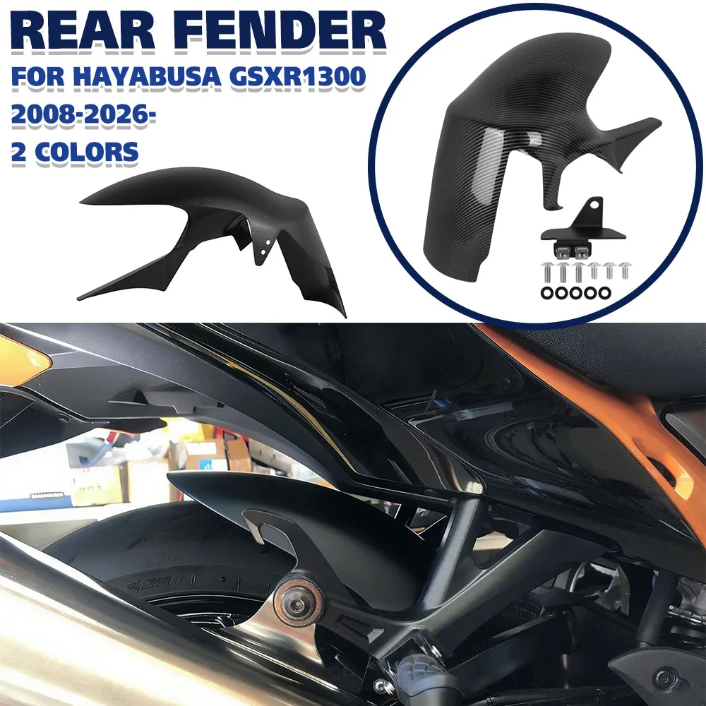 

For SUZUKI HAYABUSA GSXR1300 GSX1300R 2008-2026 2025 Rear Wheel Mudguards Splash Guard Motorcycle Accessories Hugger Rear Fender